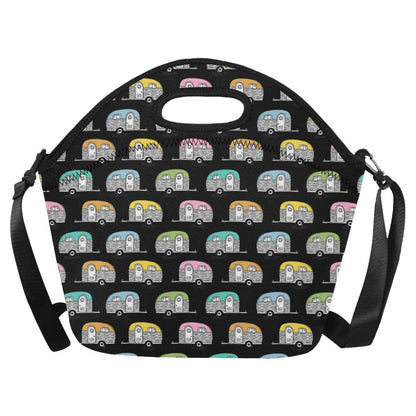 Camper Pattern Camping Themed No 2 Print Neoprene Lunch Bag (Model 1669)(Large)-JTAMIGO.COM