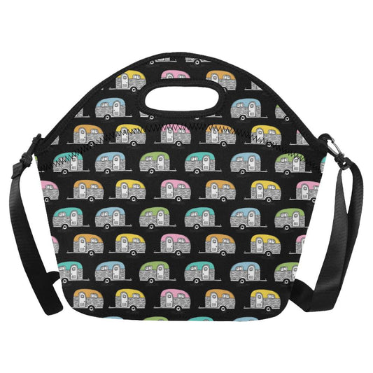 Camper Pattern Camping Themed No 2 Print Neoprene Lunch Bag (Model 1669)(Large)-JTAMIGO.COM