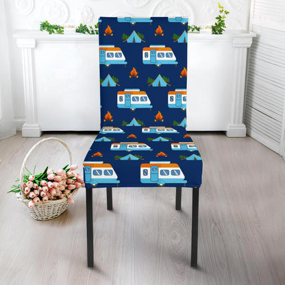 Camper Pattern Camping Themed No 3 Print Dinning Chair Slipper-JTAMIGO.COM
