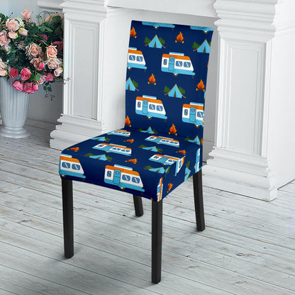 Camper Pattern Camping Themed No 3 Print Dinning Chair Slipper-JTAMIGO.COM