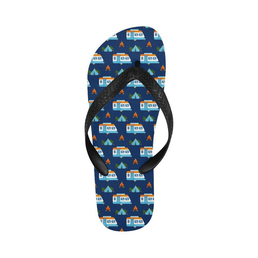 Camper Pattern Camping Themed No 3 Print Flip Flops-JTAMIGO.COM