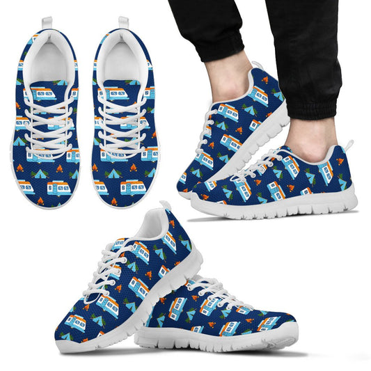 Camper Pattern Camping Themed No 3 Print Men Sneakers Shoes