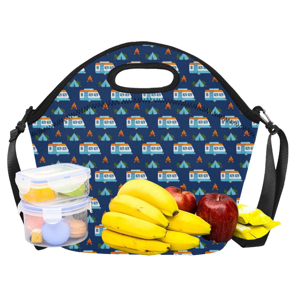 Camper Pattern Camping Themed No 3 Print Neoprene Lunch Bag (Model 1669)(Large)-JTAMIGO.COM