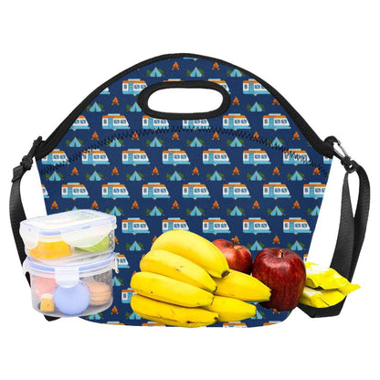 Camper Pattern Camping Themed No 3 Print Neoprene Lunch Bag (Model 1669)(Large)-JTAMIGO.COM