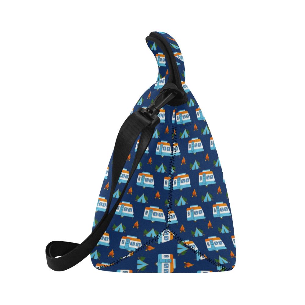 Camper Pattern Camping Themed No 3 Print Neoprene Lunch Bag (Model 1669)(Large)-JTAMIGO.COM