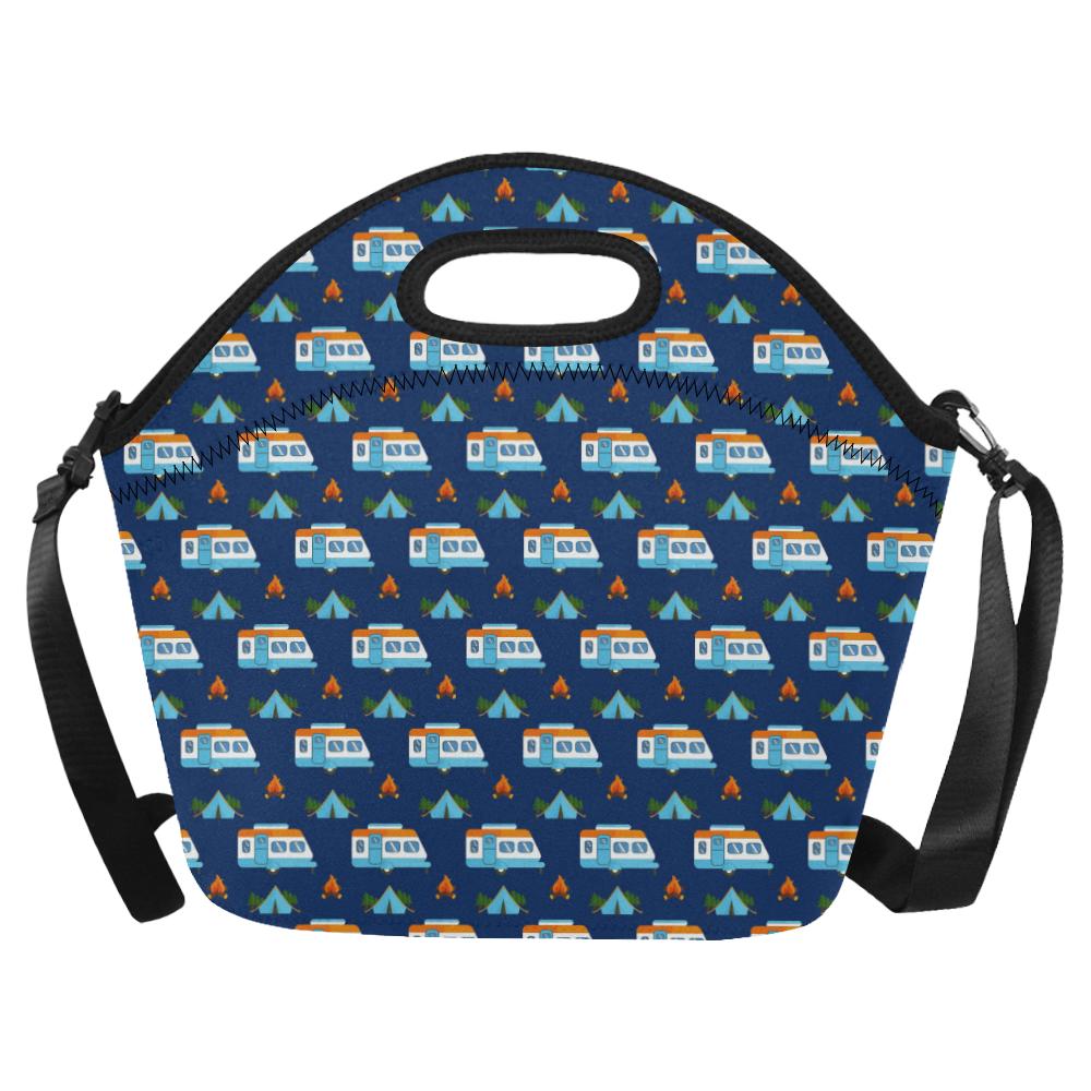 Camper Pattern Camping Themed No 3 Print Neoprene Lunch Bag (Model 1669)(Large)-JTAMIGO.COM