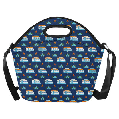 Camper Pattern Camping Themed No 3 Print Neoprene Lunch Bag (Model 1669)(Large)-JTAMIGO.COM