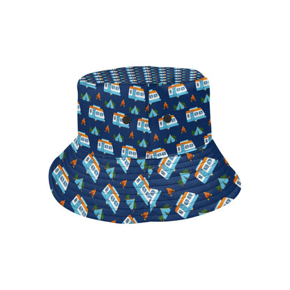 Camper Pattern Camping Themed No 3 Print Unisex Bucket Hat