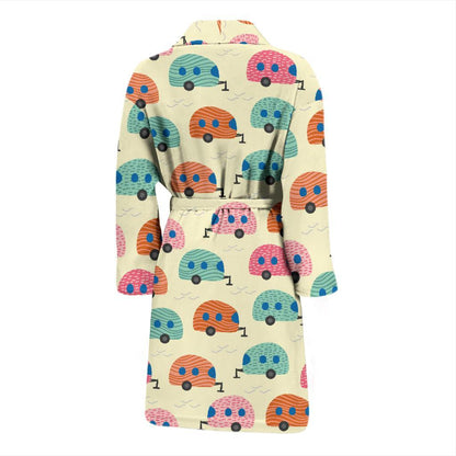 Camper Pattern Print Design 06 Men Bathrobe-JORJUNE.COM