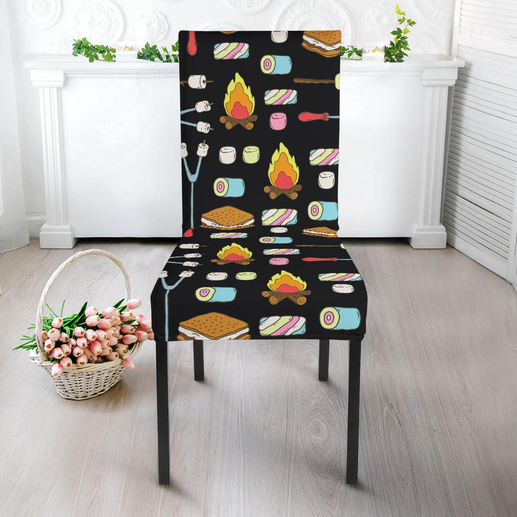 Camping Campfire Marshmallows Dinning Chair Slipper-JTAMIGO.COM