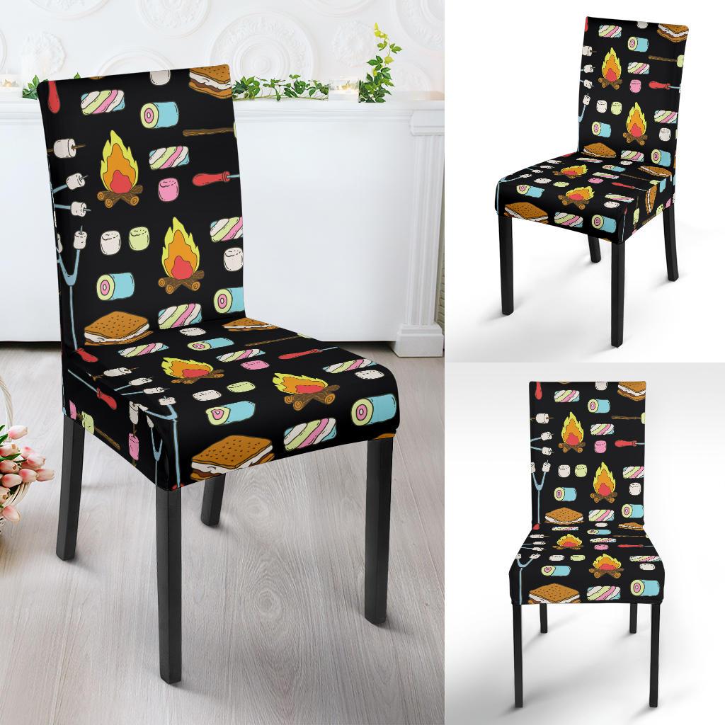 Camping Campfire Marshmallows Dinning Chair Slipper-JTAMIGO.COM