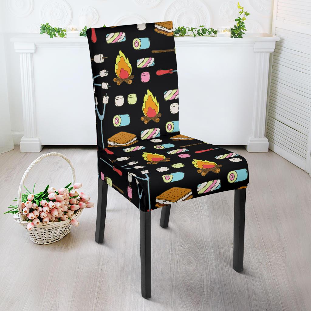 Camping Campfire Marshmallows Dinning Chair Slipper-JTAMIGO.COM