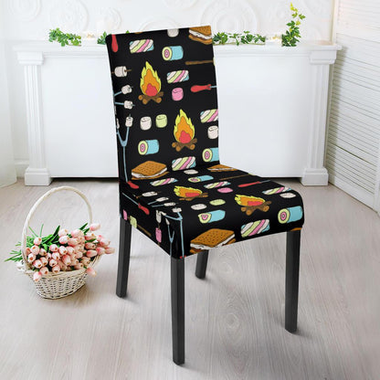 Camping Campfire Marshmallows Dinning Chair Slipper-JTAMIGO.COM
