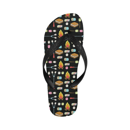 Camping Campfire Marshmallows Flip Flops-JTAMIGO.COM