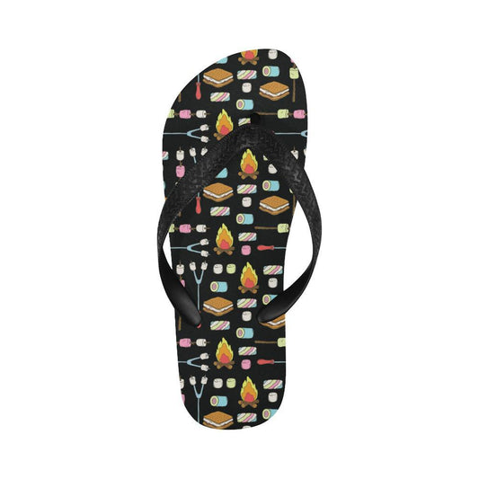 Camping Campfire Marshmallows Flip Flops-JTAMIGO.COM