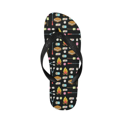 Camping Campfire Marshmallows Flip Flops-JTAMIGO.COM