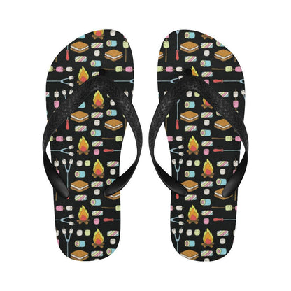 Camping Campfire Marshmallows Flip Flops-JTAMIGO.COM