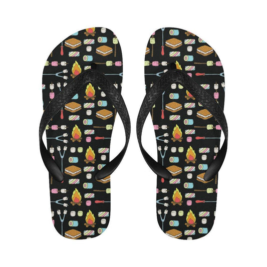 Camping Campfire Marshmallows Flip Flops-JTAMIGO.COM