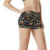 Camping Campfire Marshmallows High Waisted Spandex Shorts-JTAMIGO.COM