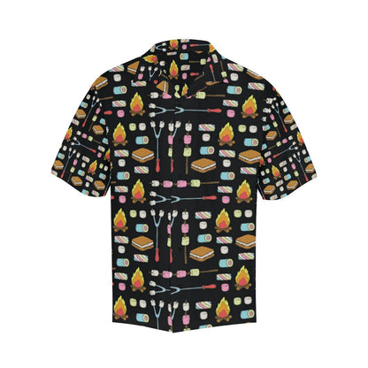 Camping Campfire Marshmallows Men Aloha Hawaiian Shirt