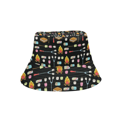 Camping Campfire Marshmallows Unisex Bucket Hat