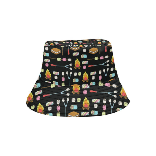 Camping Campfire Marshmallows Unisex Bucket Hat