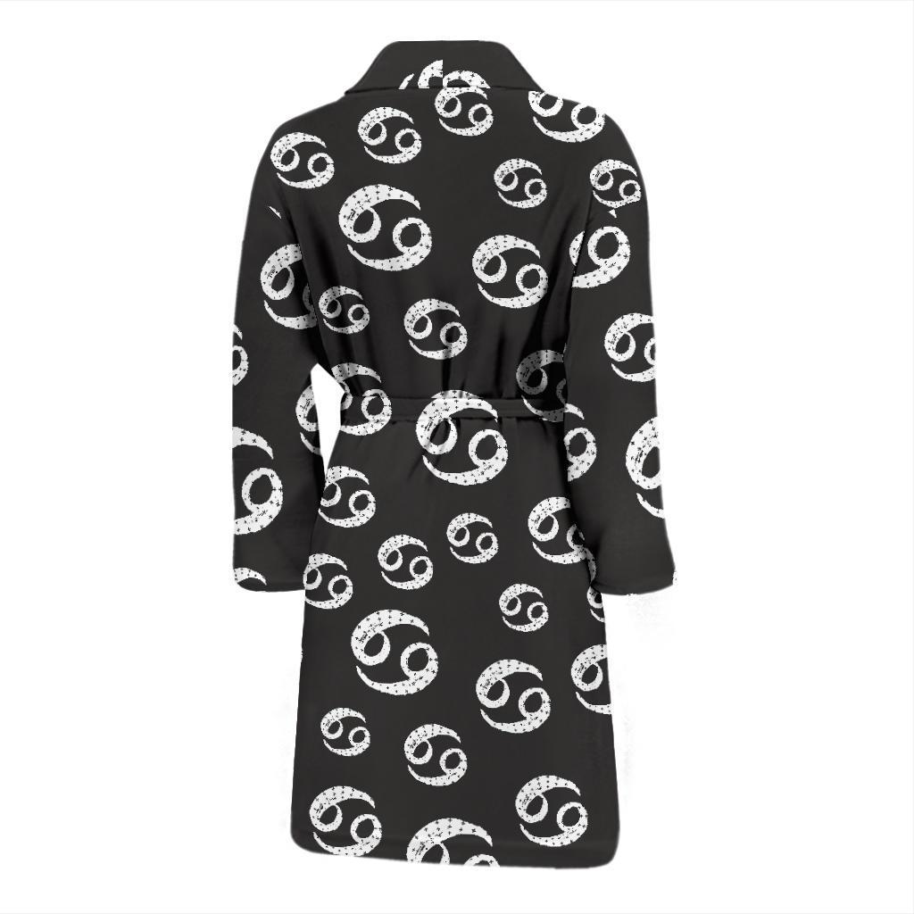 Cancer Zodiac Pattern Print Design 02 Men Bathrobe-JORJUNE.COM