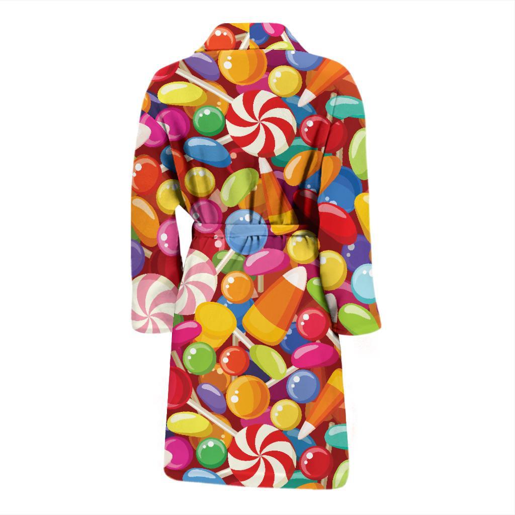 Candy Pattern Print Design 02 Men Bathrobe-JORJUNE.COM