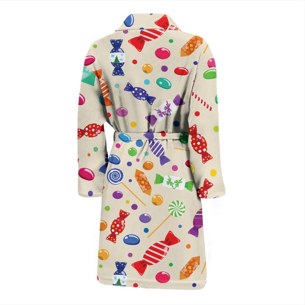 Candy Pattern Print Design 04 Men Bathrobe-JORJUNE.COM