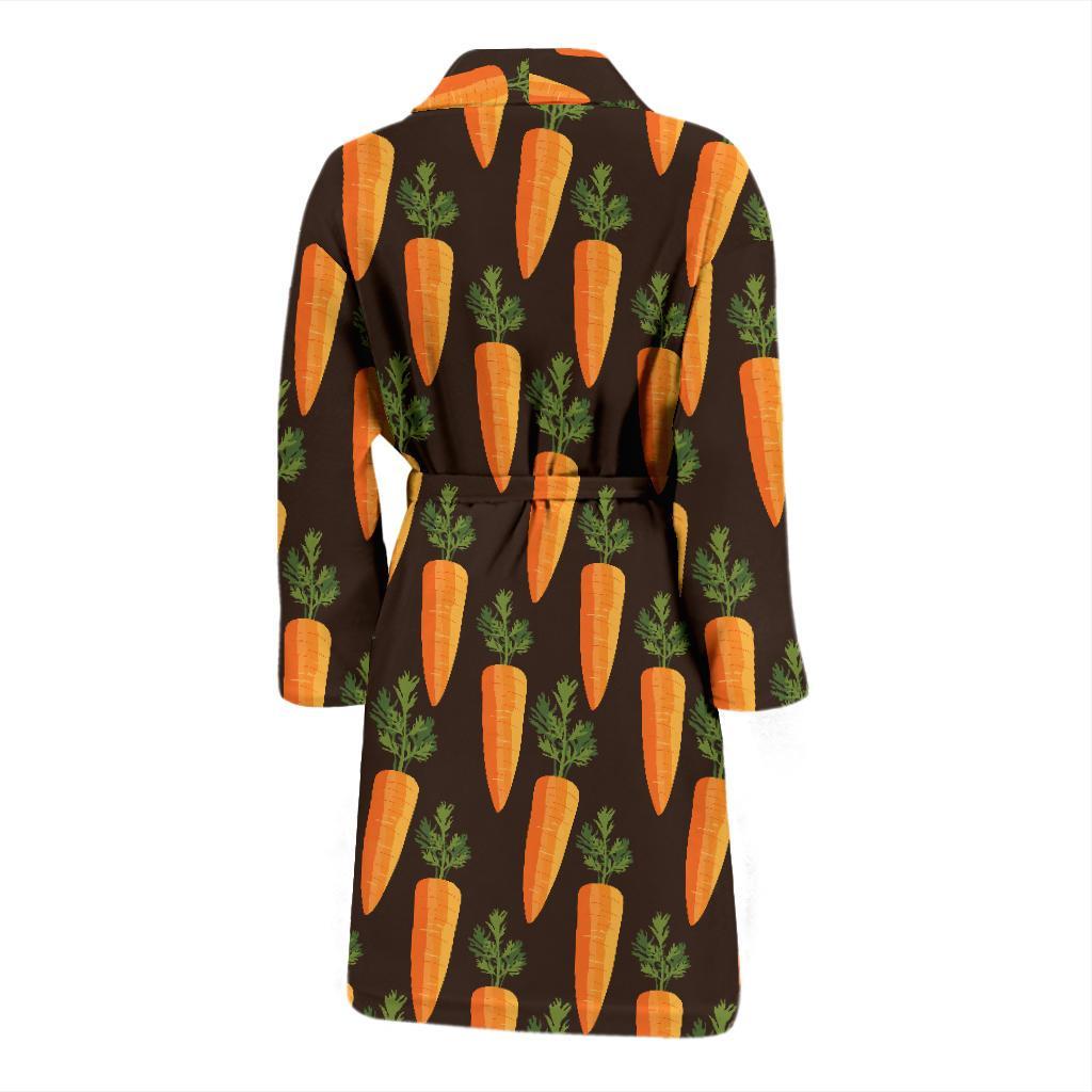 Carrot Pattern Print Design 06 Men Bathrobe-JORJUNE.COM