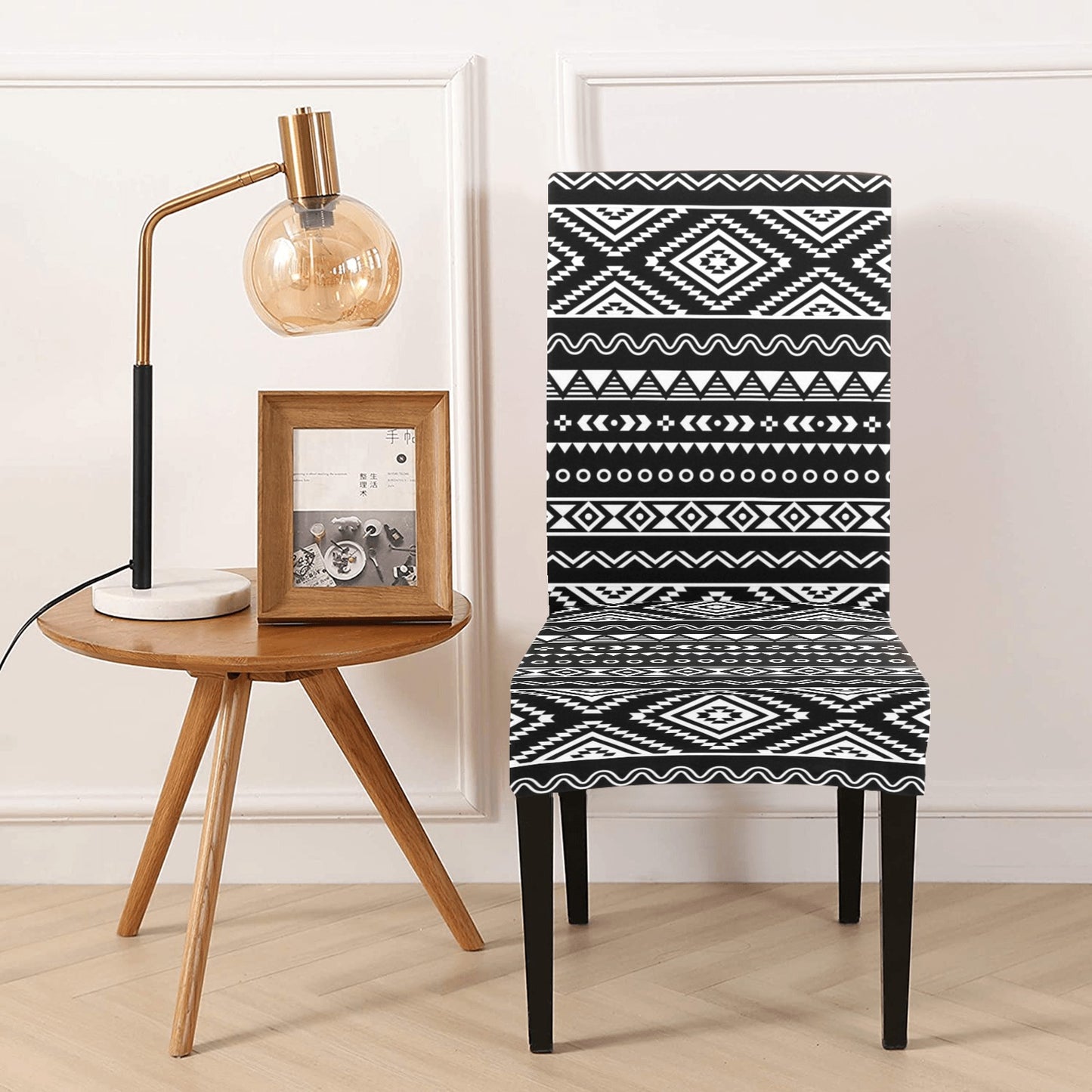 Tribal Pattern Print Design LKS301 Dining Chair Slipcover