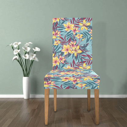 Summer Floral Print Design LKS304 Dining Chair Slipcover