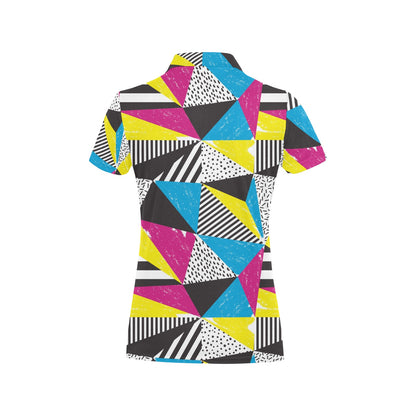 80s Pattern Print Design 2 Women's Polo Shirt