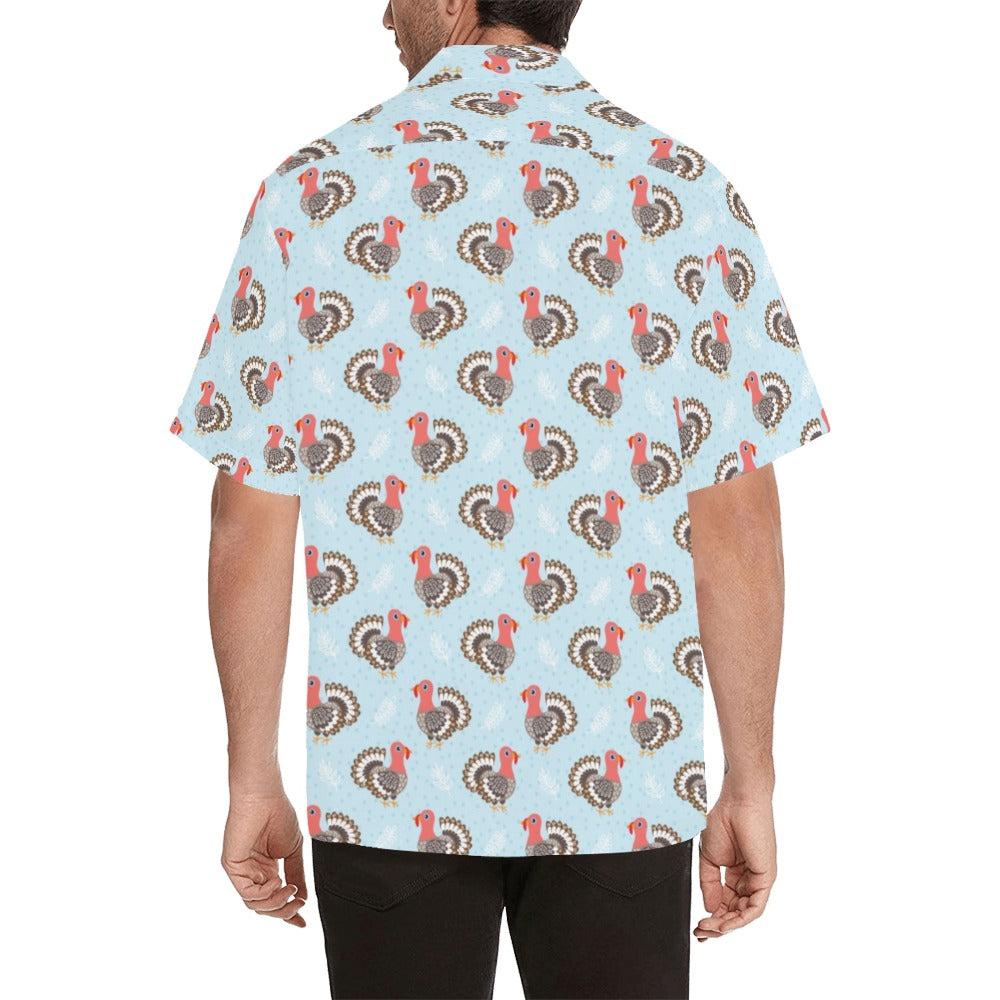 Turkey Print Design LKS403 Men's Men's Hawaiian Shirt