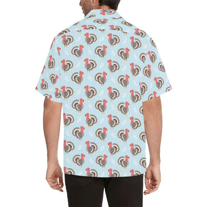Turkey Print Design LKS403 Men's Men's Hawaiian Shirt