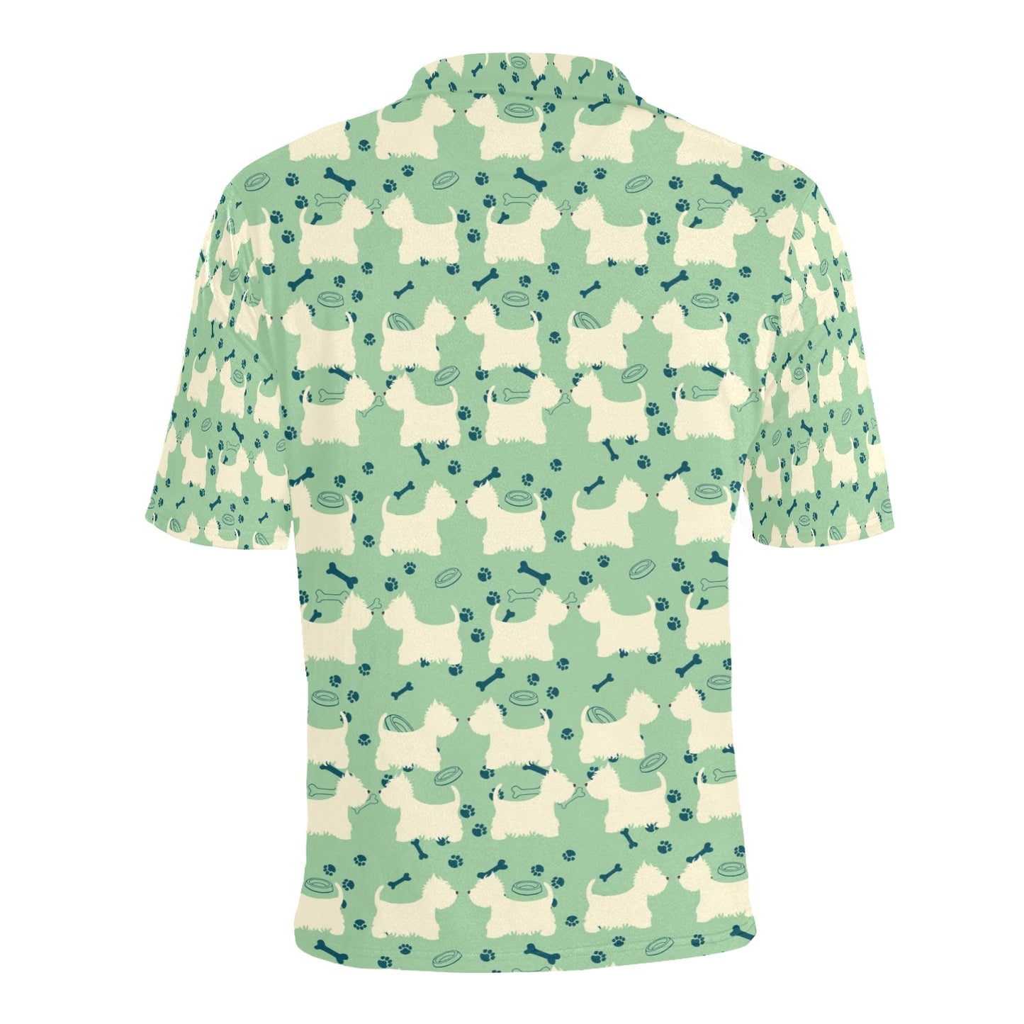 Scottish Terriers Print Design LKS302 Men Polo Shirt