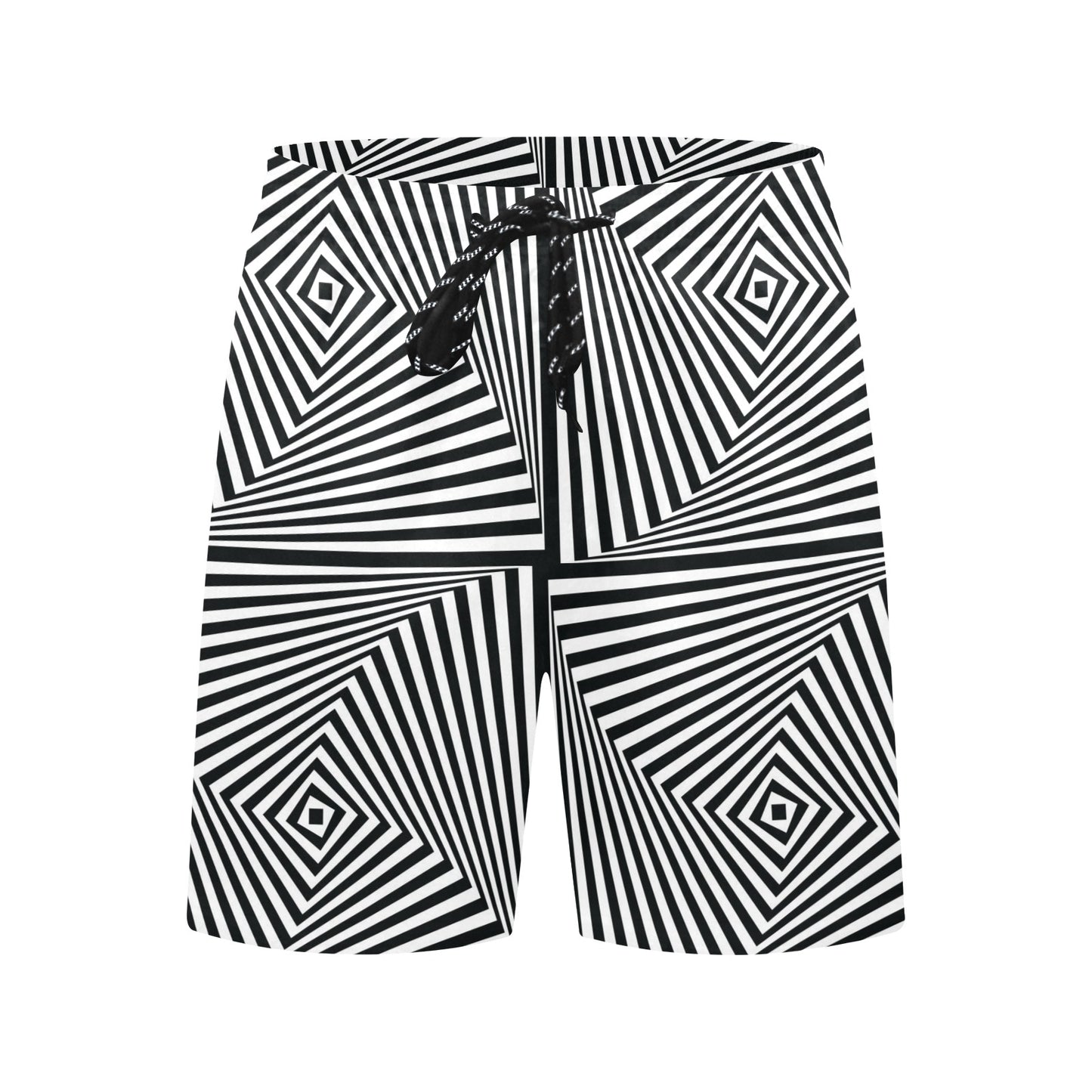 Vortex Print Design LKS302 Men's Swim Trunks Beach Shorts