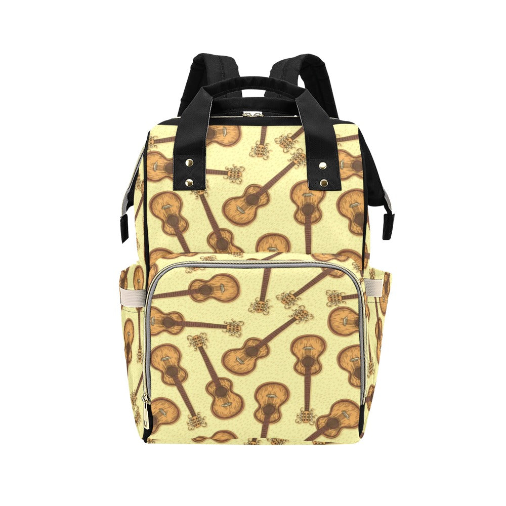 Acoustic Guitar Print Design LKS402 Diaper Bag Backpack