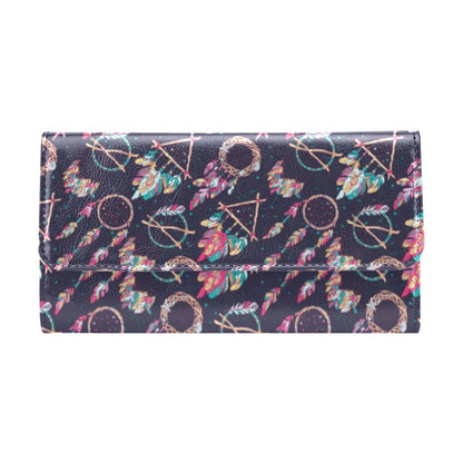 Boho Dream Catcher Colorful Women's Trifold Wallet