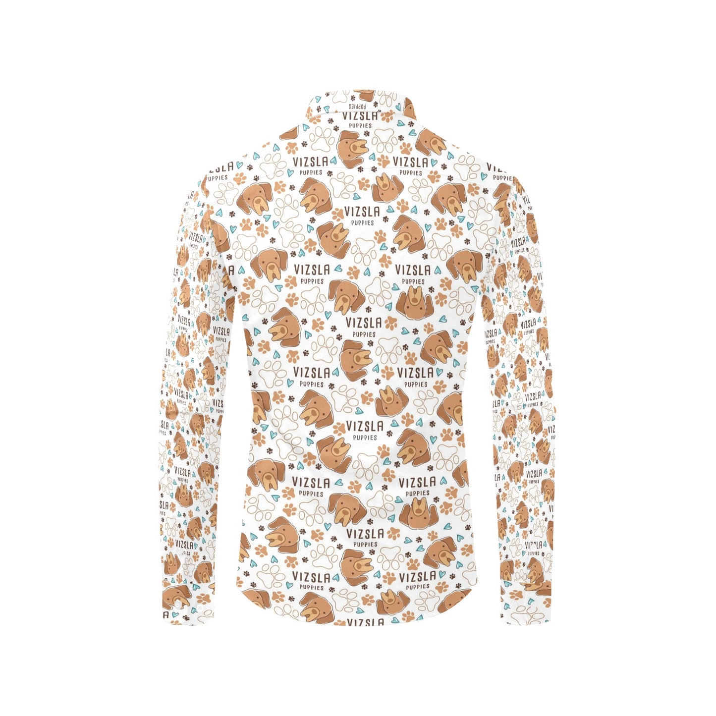 Vizslas Print Design LKS301 Men's Long Sleeve Dress Shirt