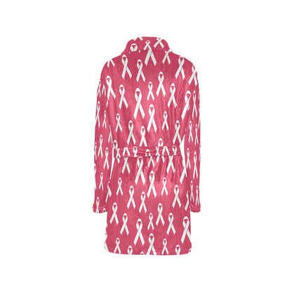 Breast Cancer Awareness Symbol Women's Fleece Robe