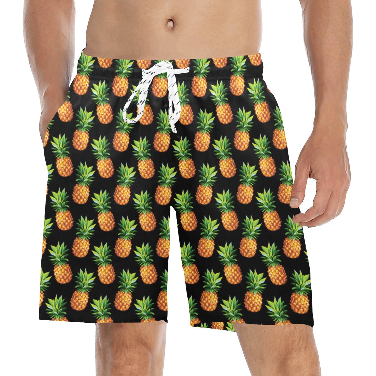 Pineapple Cute Print Design Pattern Men's Swim Trunks Beach Shorts