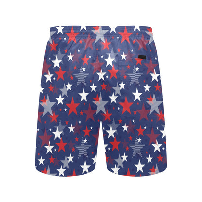 Star Print Design LKS304 Men's Swim Trunks Beach Shorts