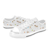 Russell Terriers With Balls Print Design LKS307 Women's White Low Top Shoes