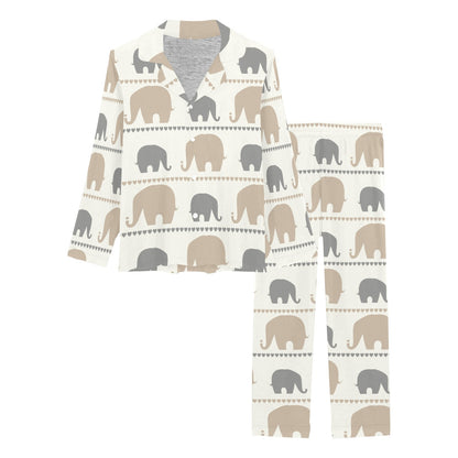 Elephant Cute Women's Long Pajama Set