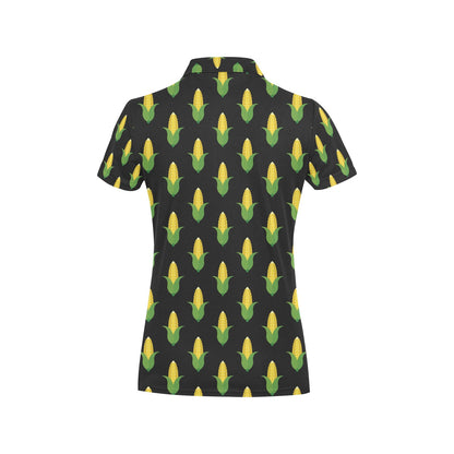 Corn Pattern Print Design 05 Women's Polo Shirt