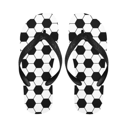 Soccer Ball Texture Print Design LKS303 Flip Flops