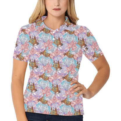 Christian Pattern Print Design 03 Women's Polo Shirt