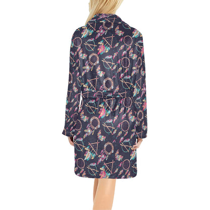 Boho Dream Catcher Colorful Women's Fleece Robe
