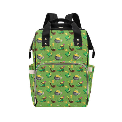 Shamrock Saint Patrick's Day Print Design LKS306 Diaper Bag Backpack